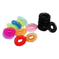 20pcslot korea hot rope wholesale telephone wire band hair accessories rubber girl gum