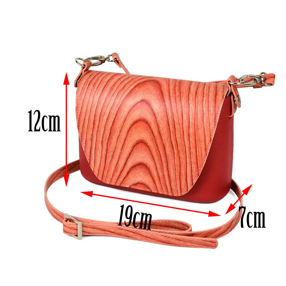 TANQU круглый деревянный Opocket стиль маленький карман EVA плюс кожаный клапан Длинный