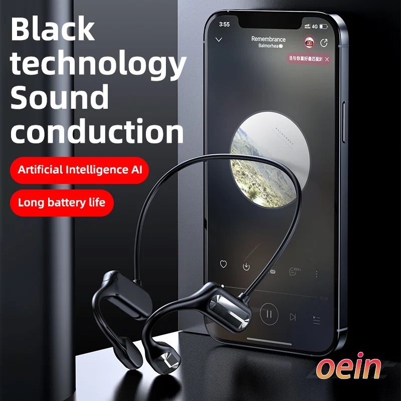 

BL09 Bone conduction wireless Bluetooth headset, wireless sports device, stereo, hands-free, running microphone for all models