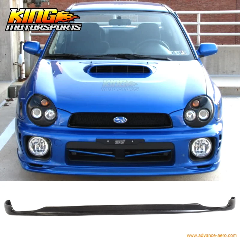 Подходит для 02 03 SUBARU IMPREZA WRX STI PD переднего бампера губ PU Global БЕСПЛАТНАЯ доставка по
