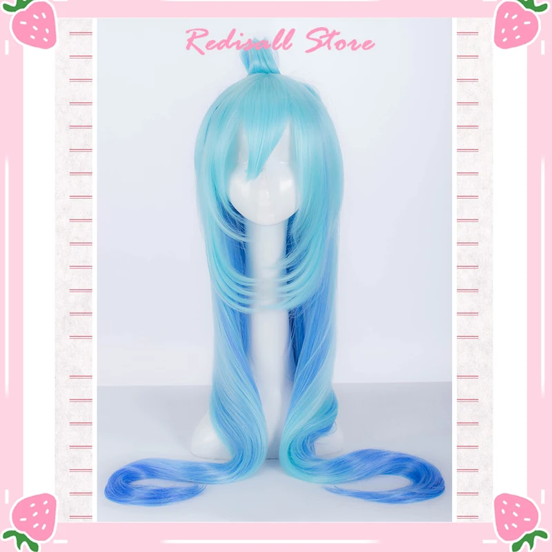 KonoSuba Божье благословение на этом чудесном мире косплей парик Aqua синтетические