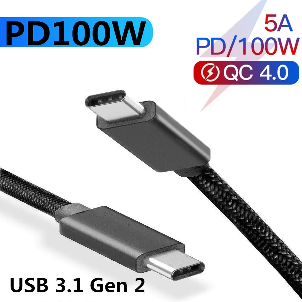 5A PD 100W Кабель USB 3,1 Gen2 type C USB C телефонный кабель PPS E-MARK QC 4,0 кабель питания для thunderbolt 3 MacBook Pro