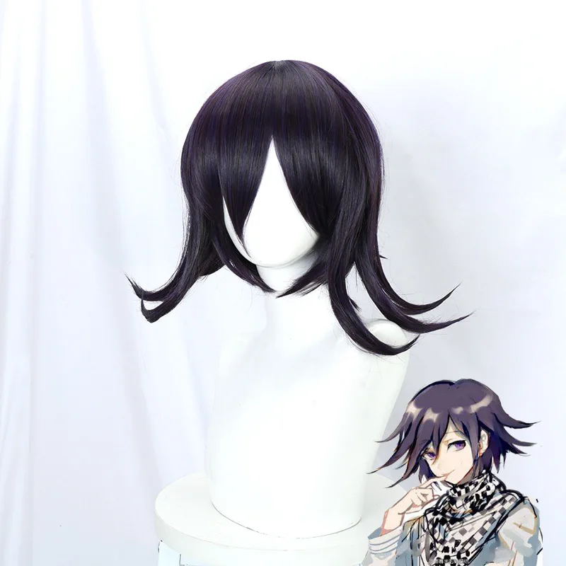 

Парик для косплея кокичи Ома из «Danganronpa V3: Killing Harmony», термостойкие искусственные волосы для костюма из аниме «данганронпа», с шапочкой