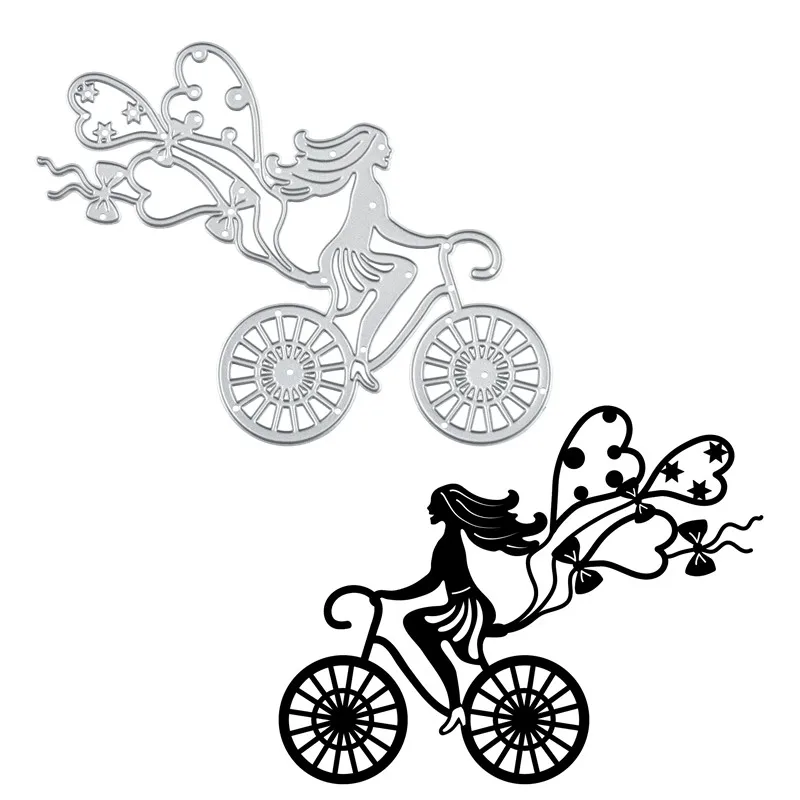 Eastshape для девочек на велосипеде штампы с сердечком шариковые металлические