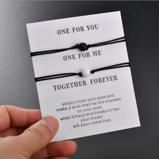 2 шт./компл. Лава каменный натуральный камень браслет из бисера красная струна