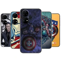 marvel avengers endgame phone case for huawei p50 p40 p30 p20 10 9 8 lite e pro plus black etui coque painting hoesjes comic fas