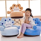 Чехол-подставка для детского дивана с мультяшной короной, плюшевый чехол без наполнителя для обучения сидению малышей, уход за детьми