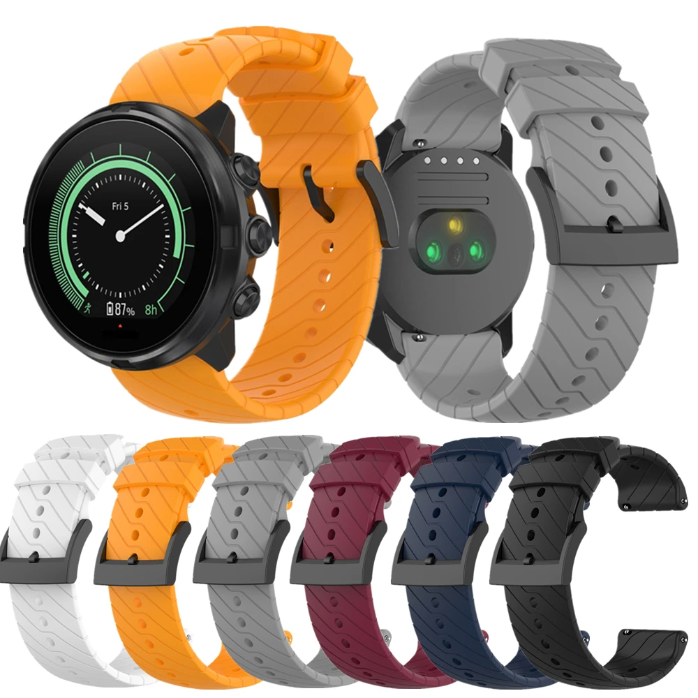 

Ремешок силиконовый для спортивных часов Suunto9 Spartan, сменный Браслет из мягкого ТПУ для Suunto D5, 24 мм