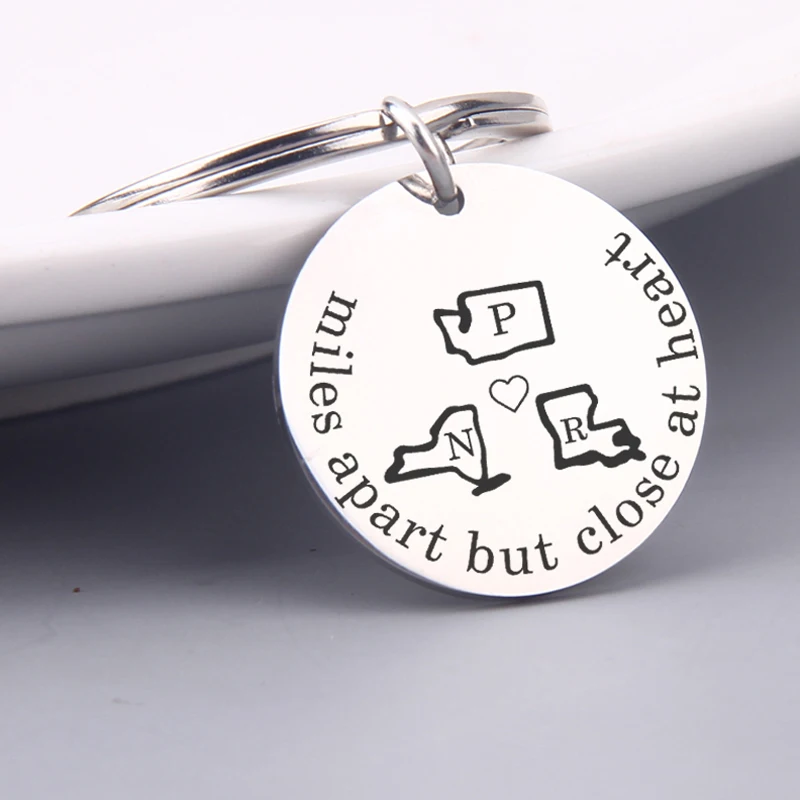 2019 Новый запоминающийся брелок с надписями на милях но близко к сердцу шикарный