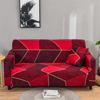 red geometric sofa cover light luxury couch cover elastic seat covers for living room corner l shaped sectional sofa slipcover