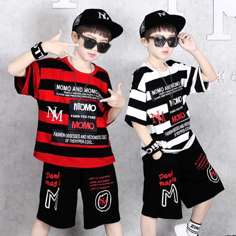 Комплект летней одежды для маленьких мальчиков комплекты из свободных