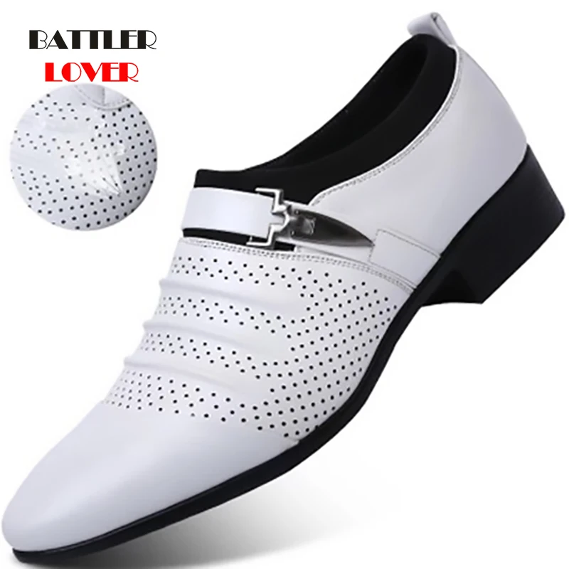 

Men Summer Dress Shoes Casual Top Quality Oxfords for Male Business Formal Wedding Footwear Plus Size 38-48