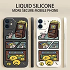 Чехол для телефона iPhone 11, 12, 13 Pro MAX Mini, 6, 7, 8, 6S Plus, X, XR, XS, SE 2020, креативный Забавный силиконовый чехол-накладка с изображением злодейственных линий