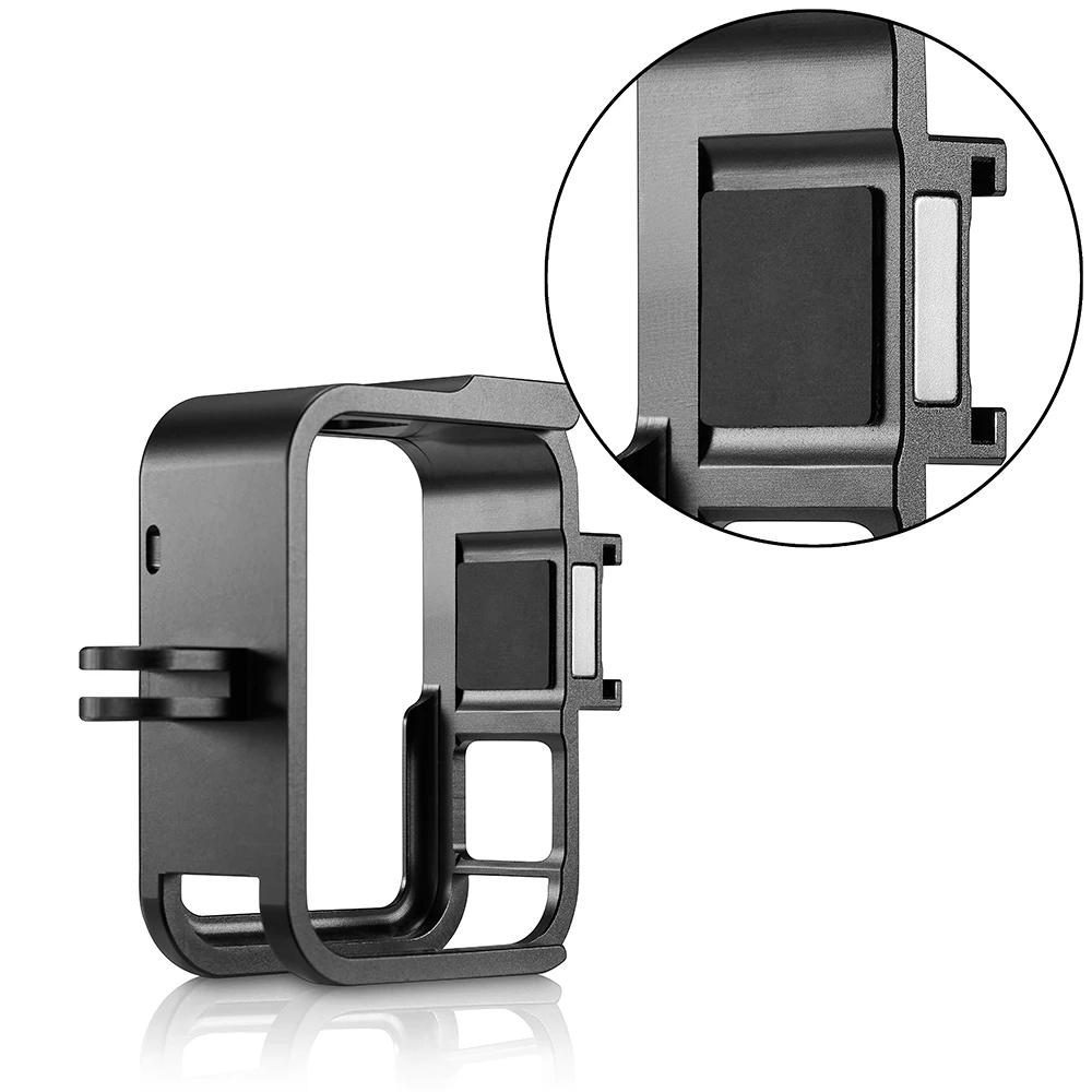 Алюминиевый сплав рамка крепление для GoPro Hero 8, корпус защитный чехол Аксессуары для Go Pro Hero 8 с разъемом