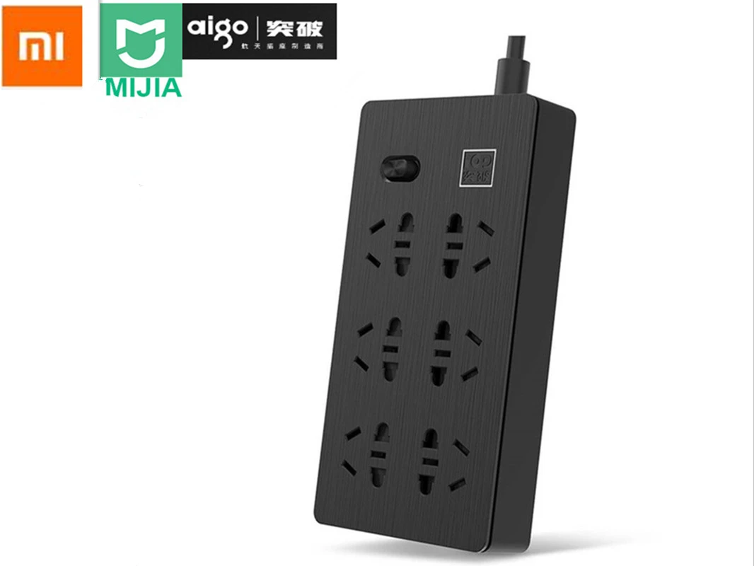 Xiaomi Youpin 6 ports Wireless Power Socket Converter Patch Panel Overload Protection 750 Flame Retardant Smart Home | Обустройство