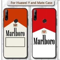 marlboros cigarette phone case cover for huawei mate 9 10 20 30 pro lite x y5 6 7 9 prime enjoy 7