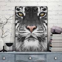 unframed nordic minimalist decorative painting tiger owl animal head office decorative painting for home decor living room