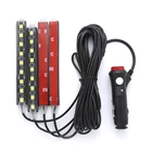 4 шт. светло-голубой 9 светодиодный зарядное устройство светильник аксессуары автомобиль внедорожник напольный декоративный набор 10 Вт декоративная атмосферная лампа