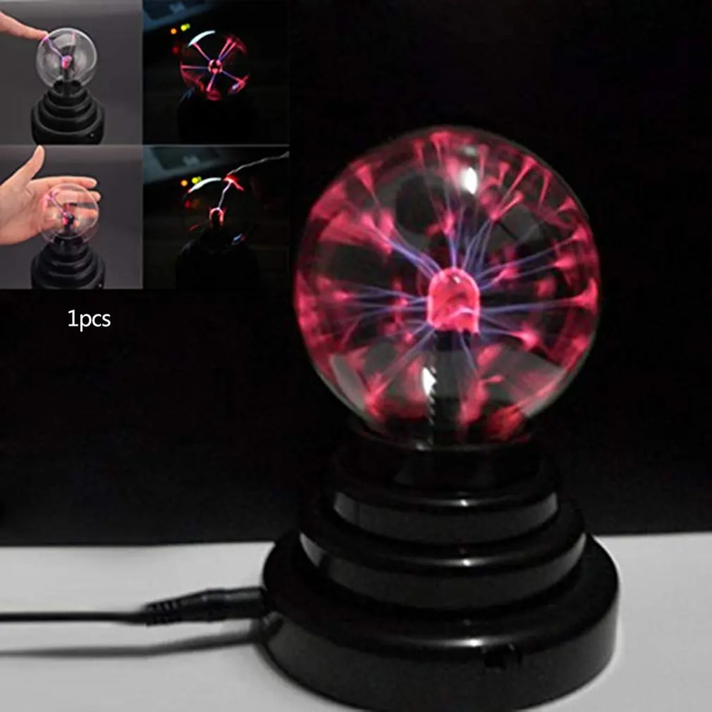 

USB Plasma Ball Lamp Touch Sensitive Novelty Glass Light Sphere Nightlight Kids Birthday New Year Gifts Decoration Ball Lamp