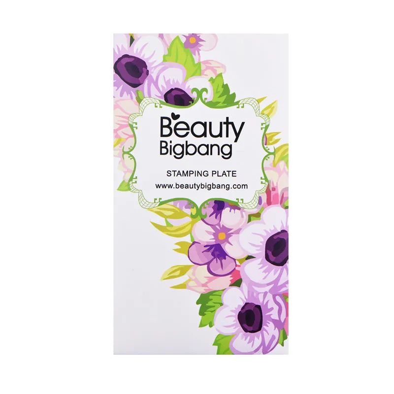 BeautyBigBang ногтей штамповки пластины прямоугольник Летний цветок геометрии дизайн ногтей шаблон формы изображения пластины трафареты BBB XL-005