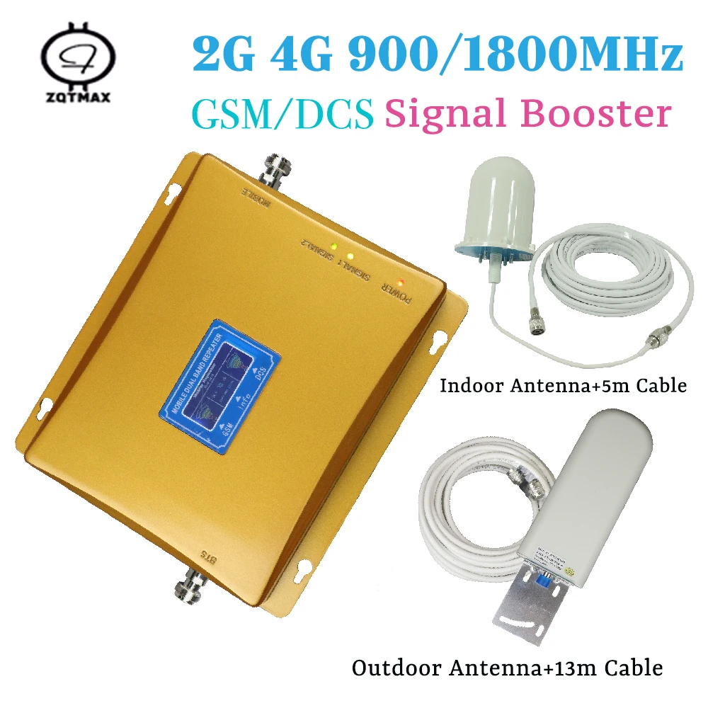 Усилитель сигнала сотовой связи с ЖК дисплеем GSM 900 1800 МГц DCS МГц|Усилители