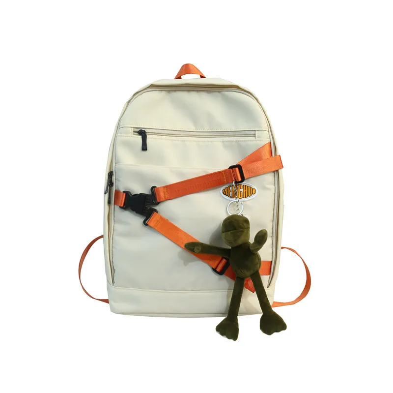 

ins wind campus contrast color backpack female 2020 new large-capacity high school students school bag wild backpack bagpack