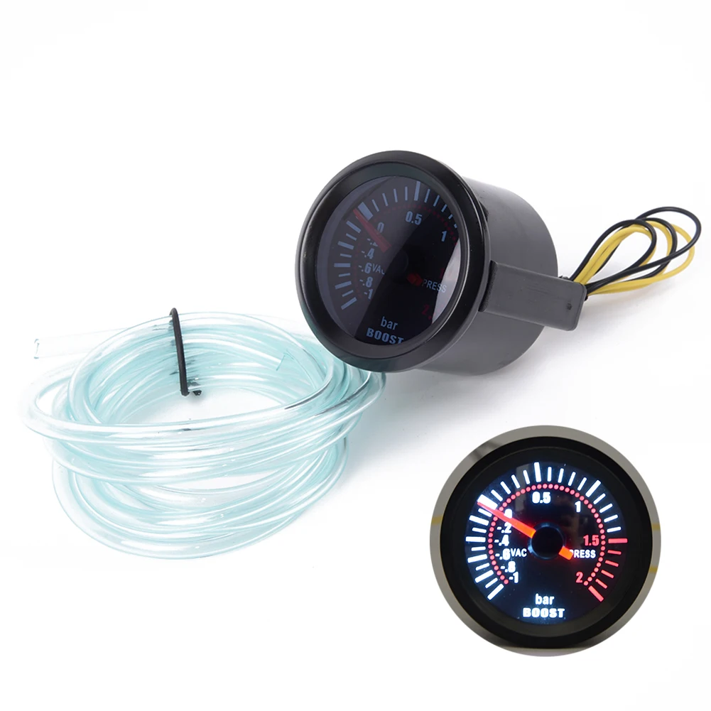 

Meter Gauge Set 2\\\\\\\" Smoke LED Bar Universal Digital Len 12V Turbo Latest