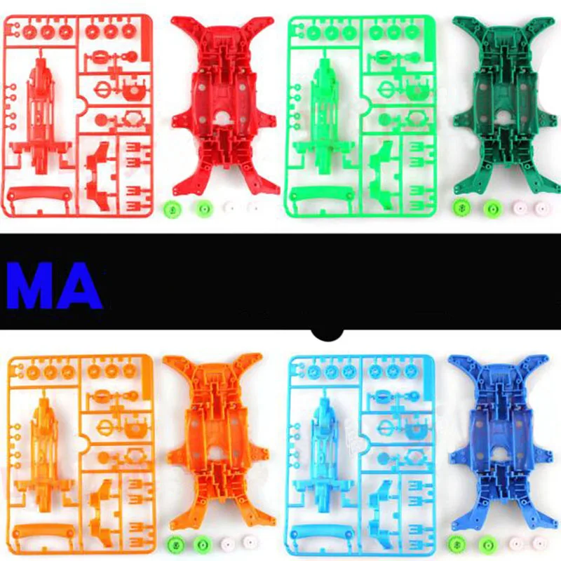 

Yuenhoang Tamiya Mini 4WD Запчасти для гоночных автомобилей MA база + Шестерня 92313 95052 шасси шестерни + Шестерня колеса DIY синий желтый зеленый комплект