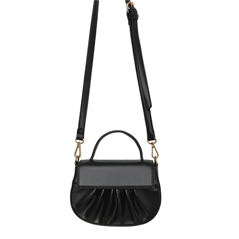 

Women's bag 2020 Korean version of the new fashion wild dumpling bag shoulder messenger bag solid color simple handbag