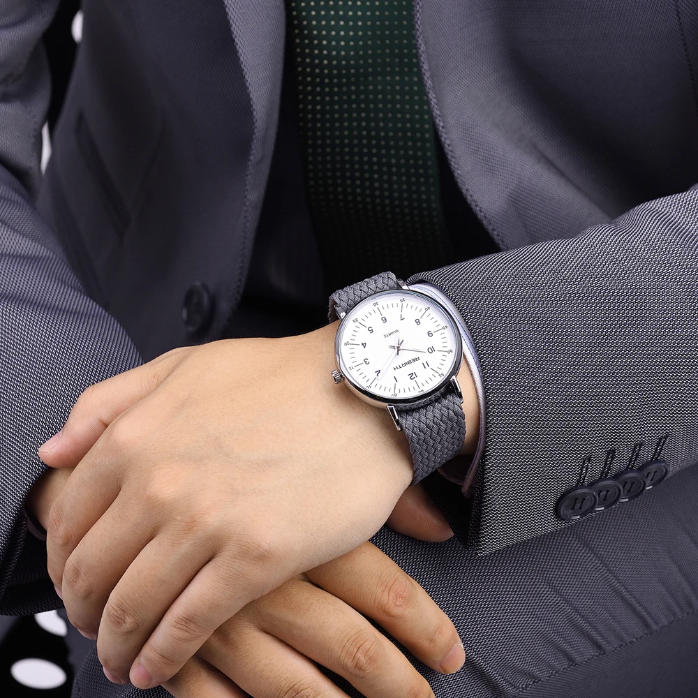 Quartz Watches Casual Fashion Women's Female Stylish Business Military Watch Man Woman Fabric Nylon Strap Clock | Дом и сад