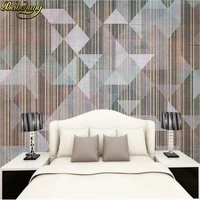 beibehang custom simple geometric vertical bars wall paper eco friendly bedroom simple wall papers home decor 3d mural wallpaper