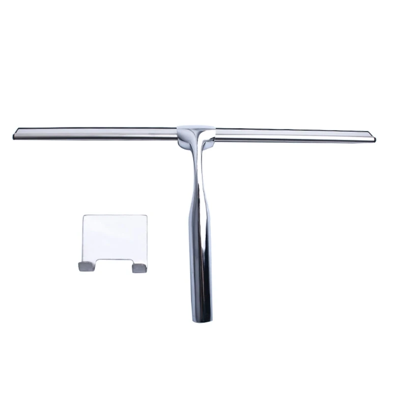 

Shower Squeegee Stainless Steel Squeegee Window Wiper Cleaner with Sticky Hook for Car Glass Bathroom Scraper Tool