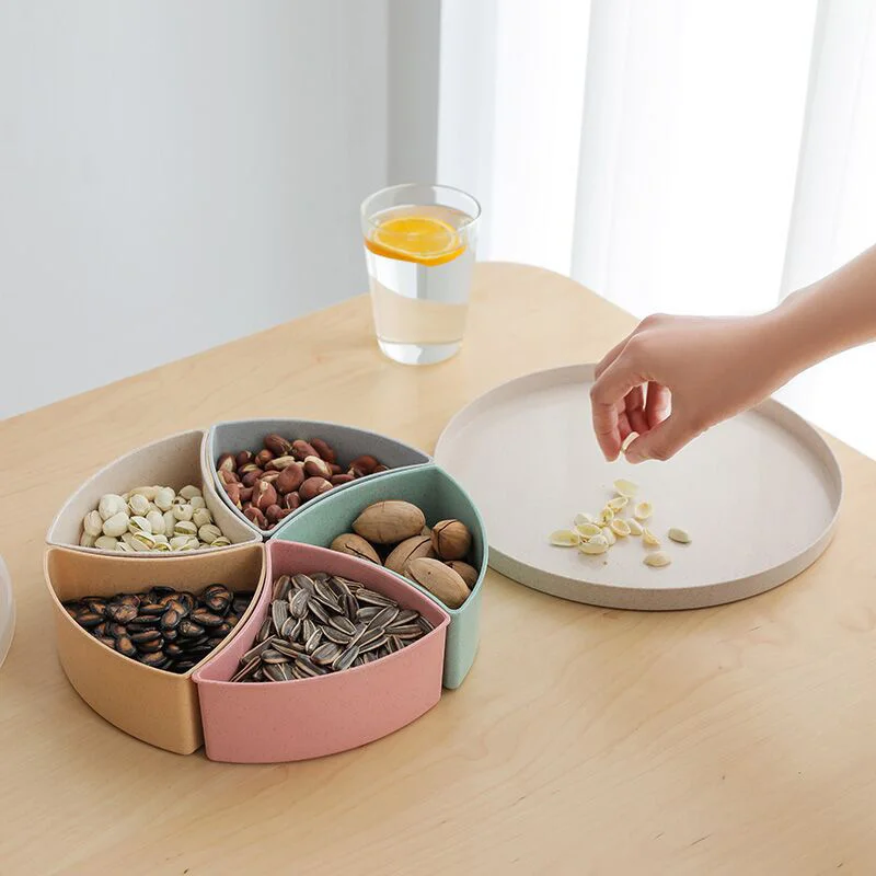 Лоток органайзер для хранения коробка с пятью отделениями Домашний Настольный