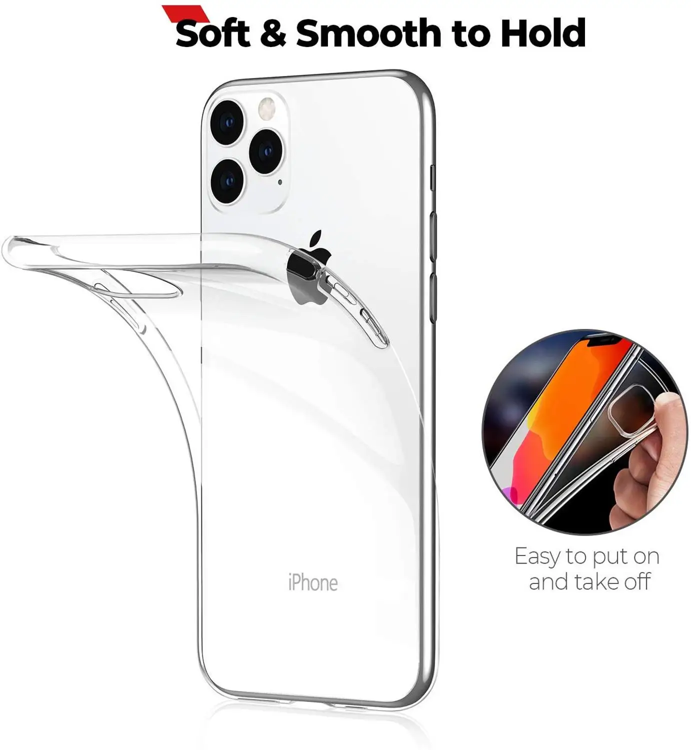 Ультратонкий Мягкий силиконовый чехол из ТПУ для iPhone 11 Pro XS Max XR X 8 Plus 7 6 6S SE 5 5S