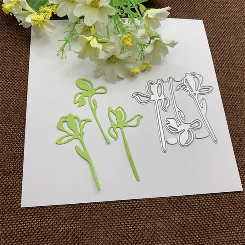 

3Pcs Flower Metal Cutting Dies For DIY Scrapbooking Album Embossing Paper Cards Decorative Crafts