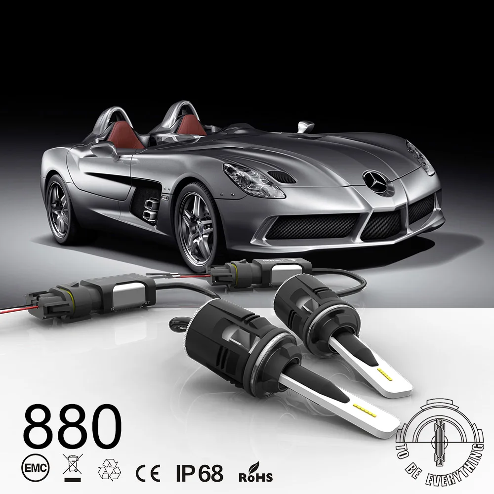 1 комплект H4 B6 CSP Y11 чипы Мини светодиодный фар H1 H7 H8 H9 H11 9005 9006 9012 D1S/D2S/D3S/D4S спереди
