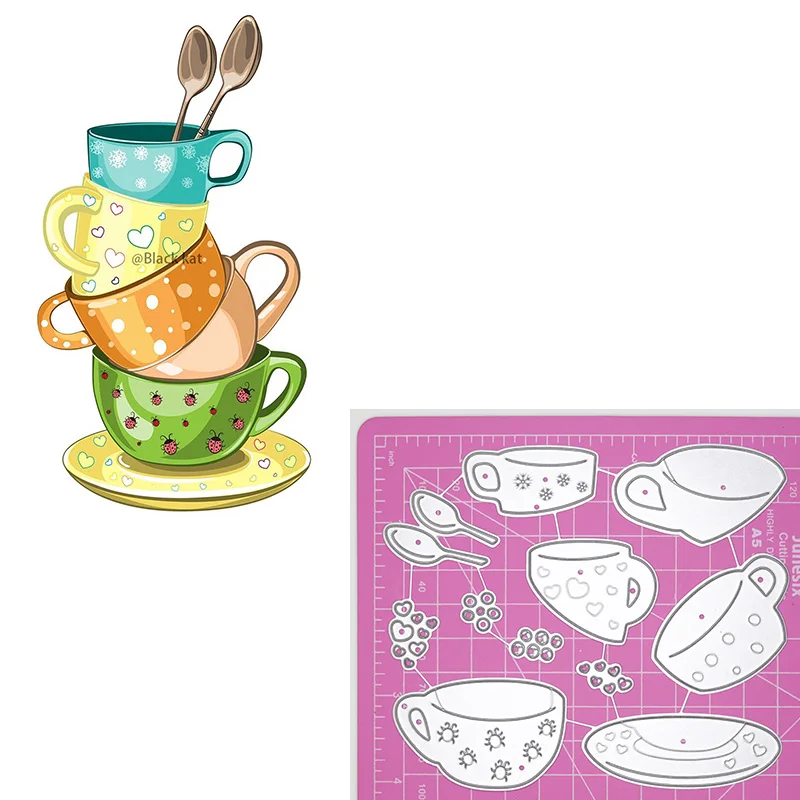 5-слойная многослойная кофейная чашка Птичье гнездо металлические Вырубные