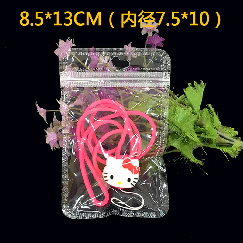 

DHL 2000Pcs/Lot Plastic Clear Zip Lock Small Bag Transparent Poly Self Seal Grocery Package ZipLock Storage Bags With Hang Hole