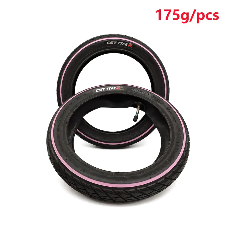 Type R Pink line Велосипедная шина CST, 175 г, 12 дюймов, для балансировочных велосипедов/стридеров/Kokua, супер светильник, велосипедная шина с внутренней трубкой, высокое качество - Цвет: Type R Pink line