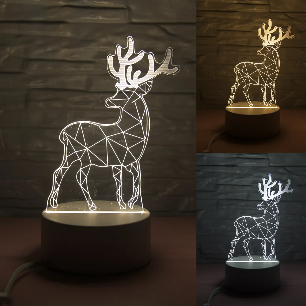I New 3 Colors I Love You LED Light 3D Night Light LED Table Lamps Table Lamp Eye Protection Acrylic Board Color Lamp For Bedroom - Испускаемый цвет: I