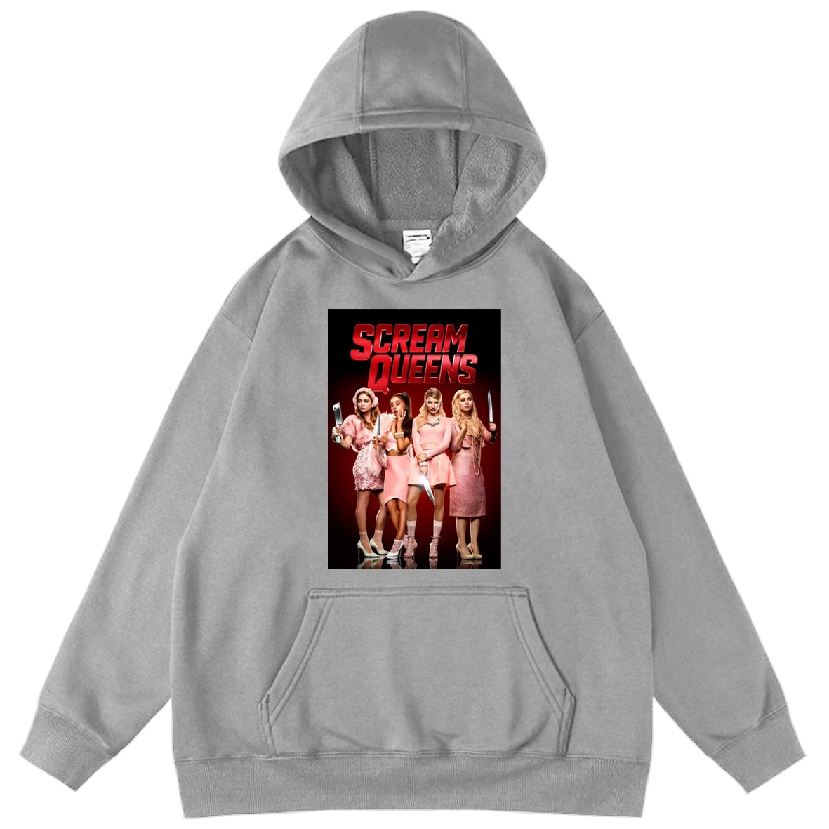 

Scream Queens Cool Letter Print Men's Hoodies Popular Hoody Boy Teens Harajuku Streetwear Hip Hop Tops Hooded Oversized Hoodie