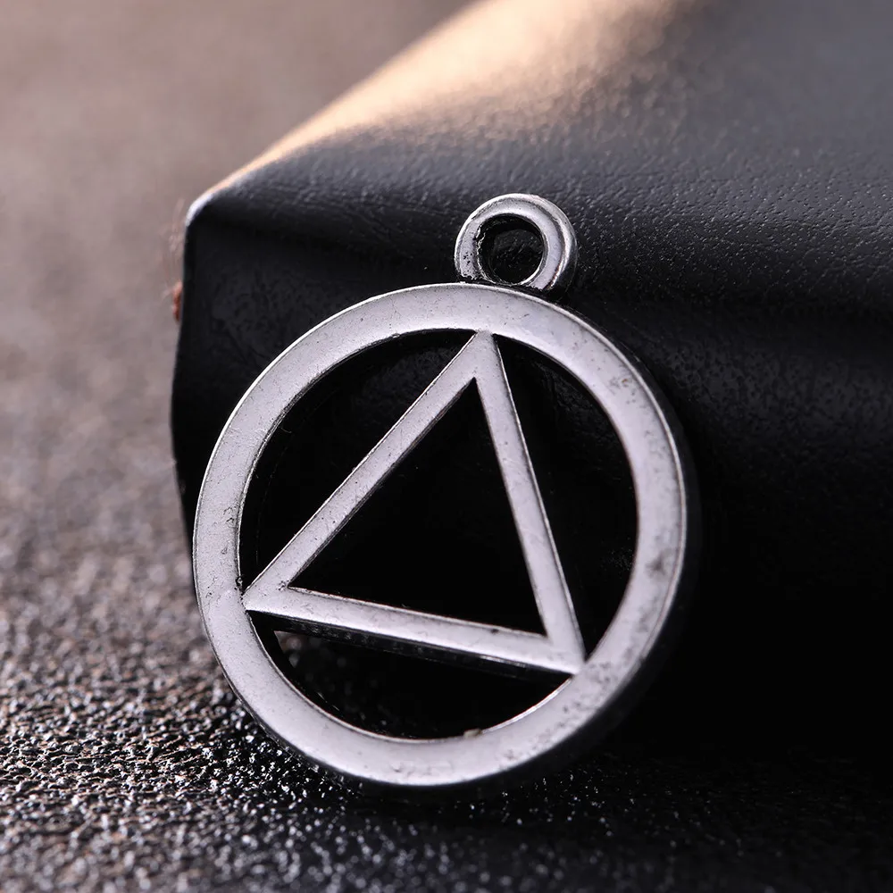 LIKGREAT Сакральная Геометрическая круглая треугольная алкоголичка Anonymous Charm Pendnat