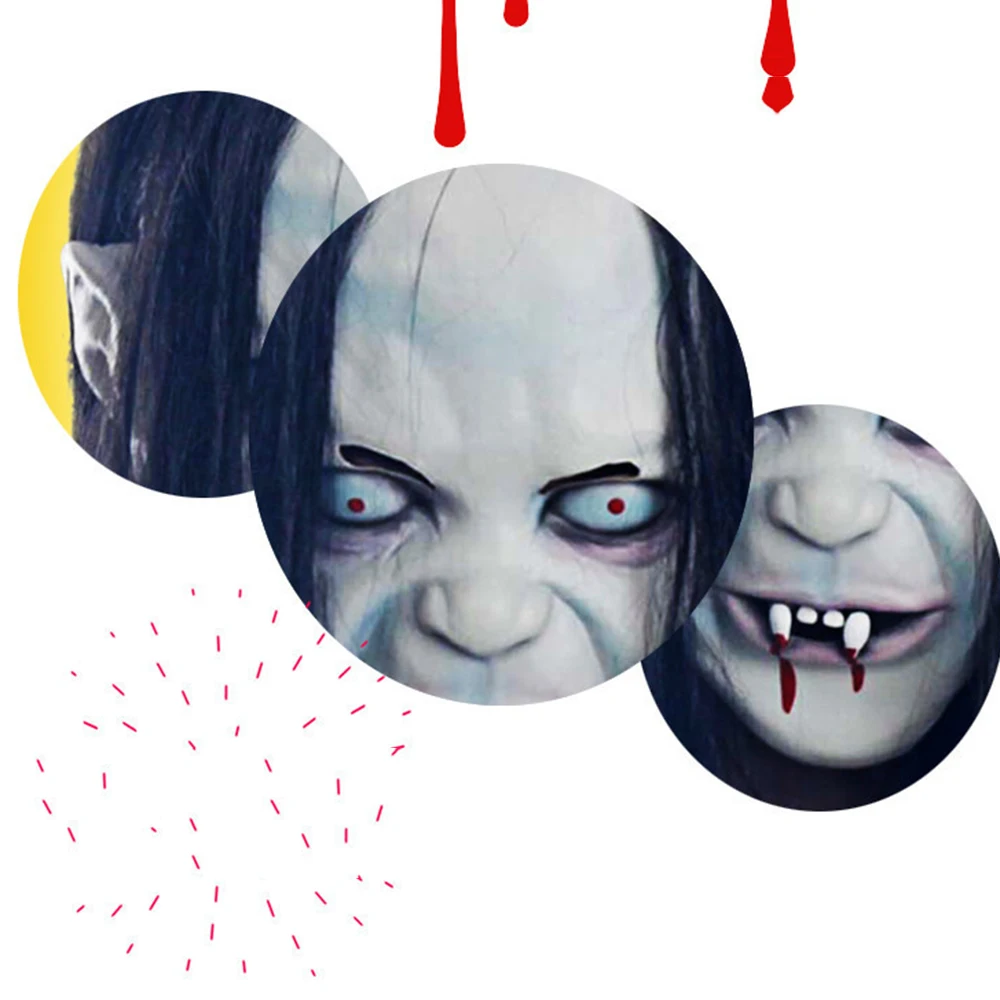 2019 New Halloween Mask Funny Horror Witch Female Ghost Belt Movie Photo Props Latex Bar Dance Party | Дом и сад