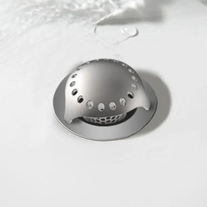 

Steel Bath Tub Floor Drain Stopper With 4pcs Rubbers Rings Universal Wash Basin Bounce Hair Catcher Protector Strainer