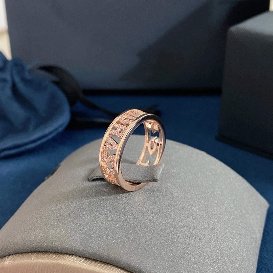 Fashion Charm Sterling Silver Copy 1:1 Replica Embrass Love Kiss Letter Ring Women Jewelry Gift With Logo | Украшения и