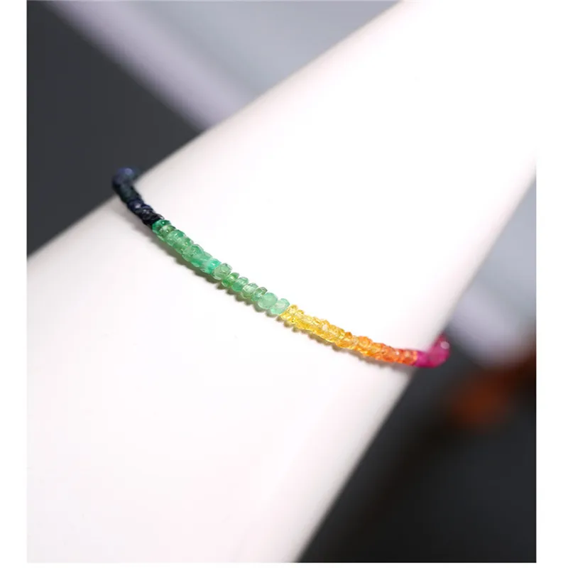 Ограненный Сапфировый Браслет DAIMI женский браслет с драгоценными камнями из