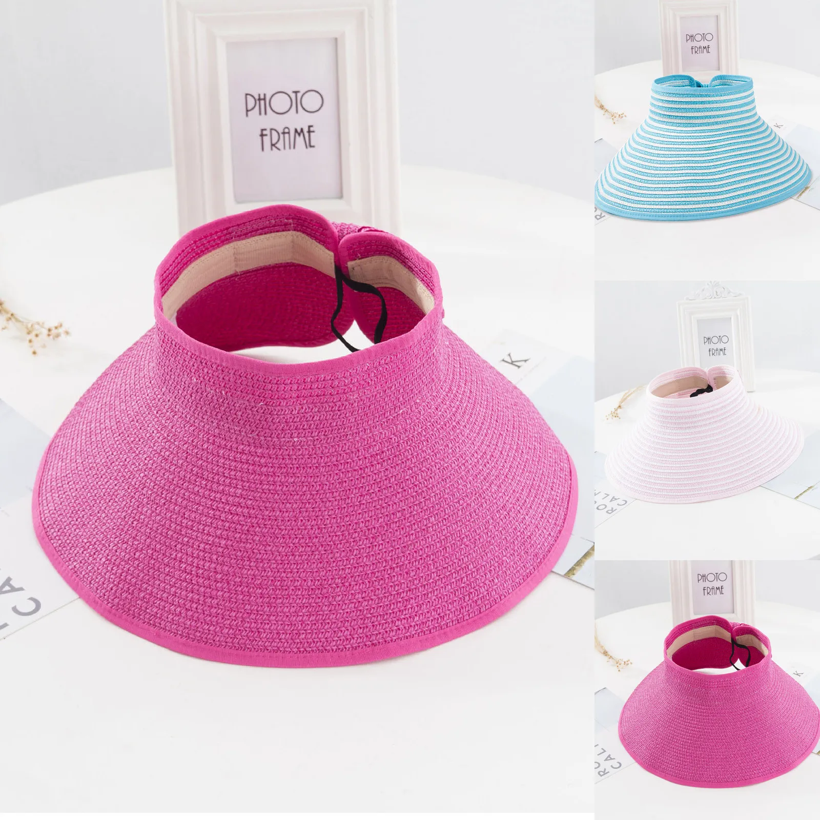 

Women's Fashion Conciseness Wide Rollable Drafting Hat Sun Hat Beach Hat Summer Hat Uv Protect Travel Cap Lady Cap Female