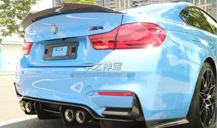 Углеродное волокно автомобиля задний багажник спойлер заднего крыла Подходит