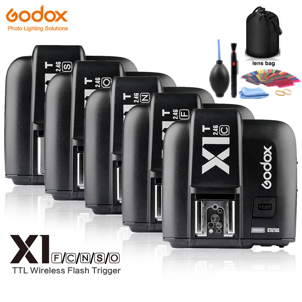 

GODOX X1T-F X1T-C X1T-S X1T-O X1T-N 2.4G Wireless TTL HSS Flash Trigger Transmitter for Canon Nikon Sony Fujifilm Olympus Camera