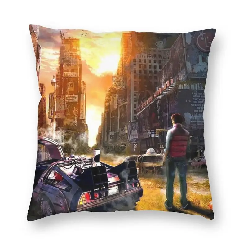 

Back To The Future 1980s Movie Pillow Case Digital Wallpaper Artwork Fantasy Art Science Fiction Nordic Cushion Cover For Sofa